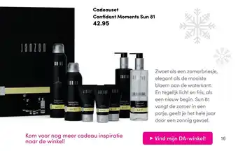 DA Cadeauset Confident Moments Sun 81 aanbieding