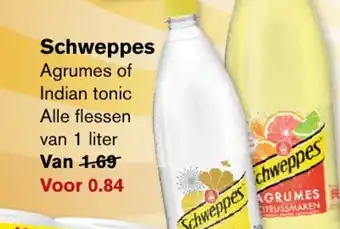 Hoogvliet Schweppes 1L aanbieding