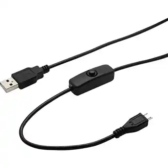 Conrad Joy-it k-1470 stroomkabel raspberry pi, arduino [1x usb-a 2.0 stekker - 1x micro-usb 2.0 b stekker] 1.50 m zwart incl. in/uit aanbieding