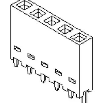 Conrad Molex 901471103 female header, inbouw (standaard) totaal aantal polen: 3 rastermaat: 2.54 mm 72 stuk(s) tube aanbieding