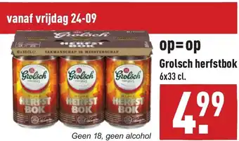 ALDI Grolsch herfstbok aanbieding