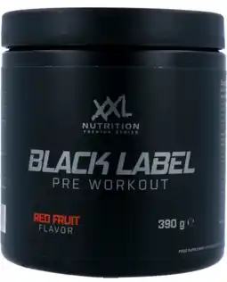 De Online Drogist Xxl nutrition black label pre-workout - red fruit aanbieding