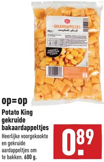 ALDI Potato king gekruide bakaardappeltjes 600g aanbieding