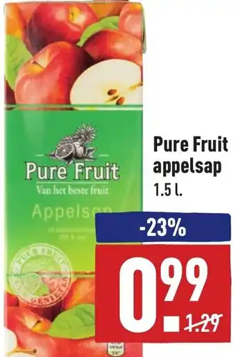 ALDI Pure fruit appelsap 1.5L aanbieding