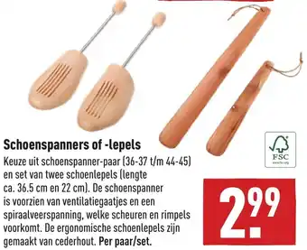 ALDI Schoenspanners of -lepels aanbieding