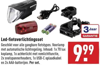 ALDI Led-fietsverlichtingsset aanbieding