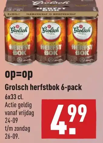 ALDI Grolsch herfstbok 6-pack aanbieding