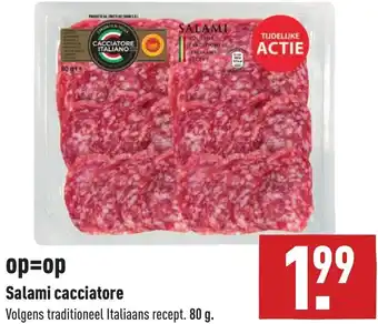 ALDI Salami cacciatore 80g aanbieding