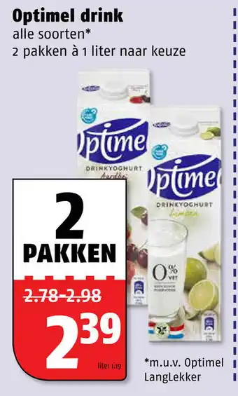 Poiesz Optimel drink aanbieding