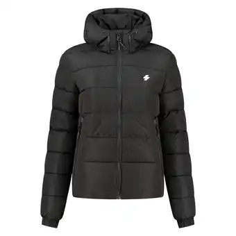 Plutosport Superdry hooded spirit sports puffer jas dames aanbieding