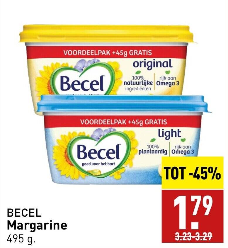 BECEL Margarine 495g aanbieding bij ALDI