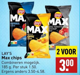 ALDI LAY'S Max chips aanbieding