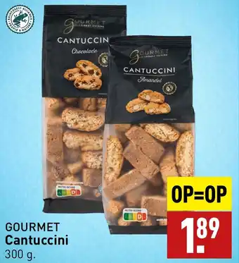 ALDI GOURMET Cantuccini 300 g. aanbieding