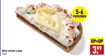 ALDI Red velvet cake Half aanbieding