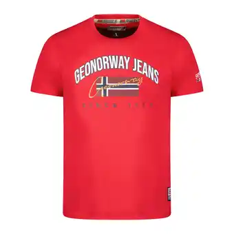 Spartoo T-shirt korte mouw geographical norway sx1052hgno-red aanbieding