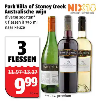 Poiesz Park Villa of Stoney Creek Australische wijn aanbieding