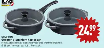 ALDI CROFTON Gegoten aluminium hapjespan aanbieding