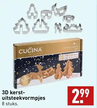 ALDI 3D kerst uitsteekvormpjes aanbieding