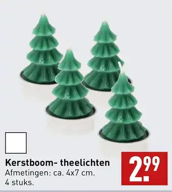 ALDI Kerstboom - theelichten aanbieding