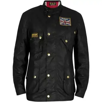 Spartoo Parka jas barbour jack met union jack-wassing aanbieding