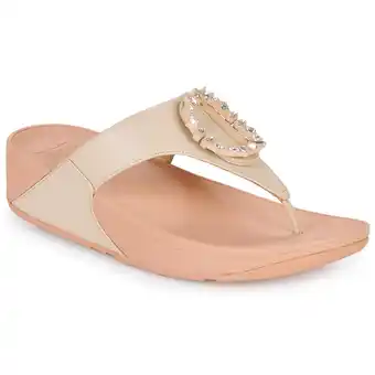 Spartoo Teenslippers fitflop lulu crystal-circlet leather toe-post sandals aanbieding