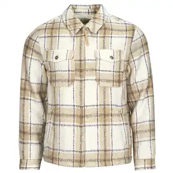 Spartoo Windjack scotch & soda wool-blend zip-thru check overshirt aanbieding