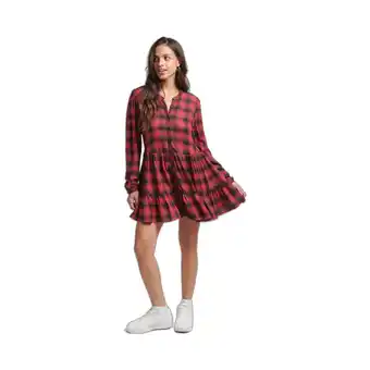 Spartoo Jurk superdry mini robe boutonnée jersey femme aanbieding