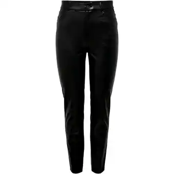 Spartoo Broek only pantalon cuero recto mujer 15209293 aanbieding