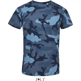 Spartoo T-shirt korte mouw sol's t-shirt camo aanbieding