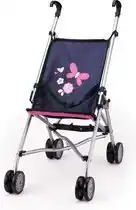 Bol.com Bayer - poppenbuggy - blauw met vlinders (30113aa) aanbieding