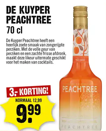 Dirck 3 De Kuyper Peachtree 700ml aanbieding