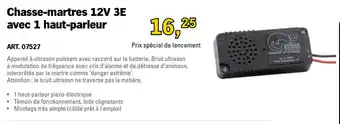 Toolspecial Chasse-martres 12V 3E avec 1 haut-parleur aanbieding