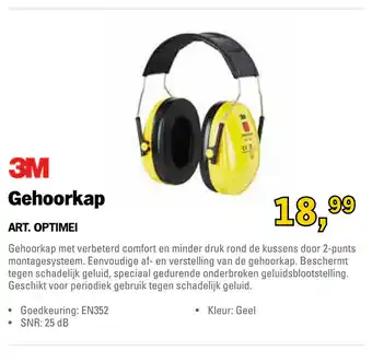 Toolspecial 3M Gehoorkap | Optimei aanbieding