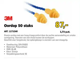 Toolspecial 3M Oordop 50st | 1271EAR aanbieding