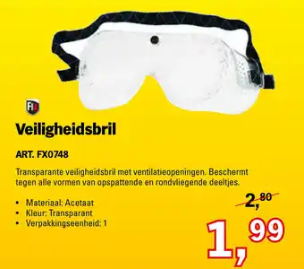 Toolspecial Fix Veiligheidesbrill | FX0748 aanbieding