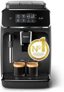 Amazon Philips espressomachine series 2200. 2 koffiespecialiteiten met melkopschuimer. touchdisplay. 12 maalstanden. 1.8l waterreser aanbieding