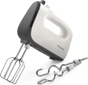 Amazon Philips handmixer viva collection - 450 watt - 5 snelheden - turbo stand - eenvoudige kloppermontage - kegelvormige klopper - aanbieding