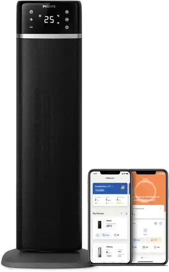 Amazon Philips keramische ventilatorkachel 5000-serie, keramische verwarmingstechnologie, ai-aangedreven voor energiebesparing, verw aanbieding