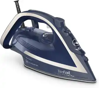 Amazon Tefal ultragliss anti-calc plus fv6830 stoomstrijkijzer, 2800 w, verwijderbare kalkverzamelaar, 50 g/minuut continue stoompro aanbieding
