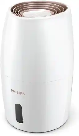 Amazon Philips 2000 series luchtbevochtiger, luchtbevochtiging tot 200 ml/u in kamers tot 32 m², nanocloud-technologie, 3 snelheden, aanbieding