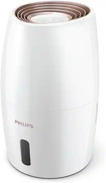 Amazon Philips 2000 series luchtbevochtiger, luchtbevochtiging tot 200 ml/u in kamers tot 32 m², nanocloud-technologie, 3 snelheden, aanbieding