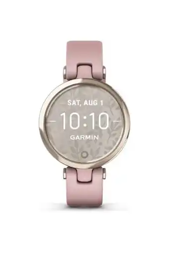 Amazon Garmin lily sport, dames smartwatch, klein en stijlvol, activity tracker, smartphone meldingen, 5 dagen batterij, dust rose aanbieding