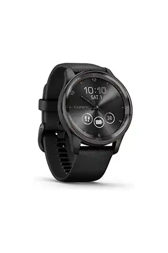 Amazon Garmin vivomove trend - smartwatch dames - 40mm- zwart aanbieding