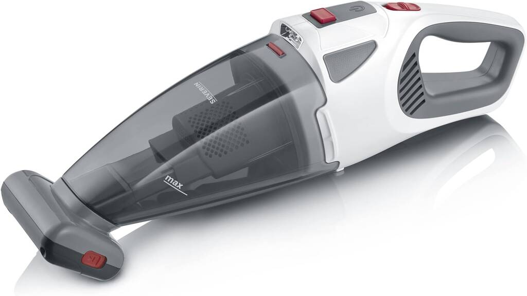 Severin 4-in-1 Akku-Staubsauger, LED & Tierhaar-Bürste