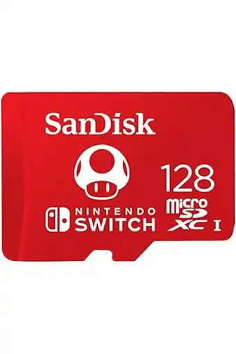 Amazon Sandisk microsdxc uhs-i kaart voor nintendo switch 128gb - product met nintendo-licentie aanbieding