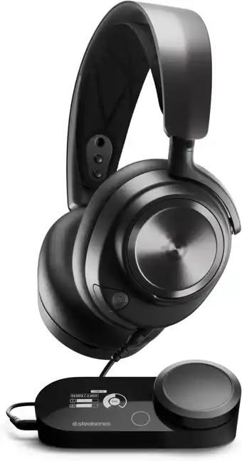 Amazon Steelseries arctis nova pro wireless - multi-systeem gamingheadset - hoogwaardige hi-fi-divers - actieve ruisonderdrukking -  aanbieding