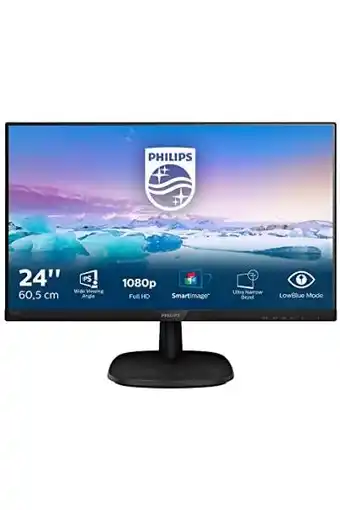Amazon Philips v line full hd lcd-monitor 243v7qdsb/00 aanbieding