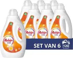 Amazon Robijn color vloeibaar wasmiddel, voor de bonte en gekleurde was - 6 x 20 wasbeurten - voordeelverpakking aanbieding