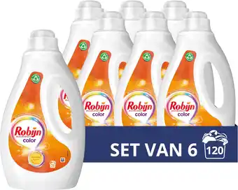 Amazon Robijn color vloeibaar wasmiddel, voor de bonte en gekleurde was - 6 x 20 wasbeurten - voordeelverpakking aanbieding