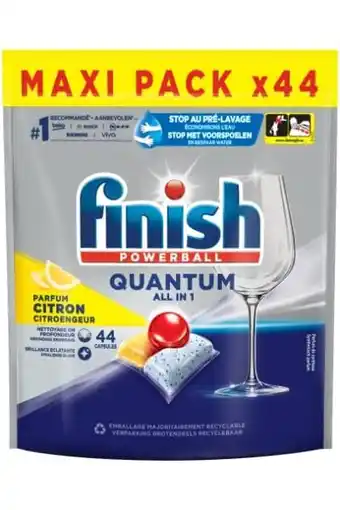 Amazon Finish quantum all in one citroen vaatwastabletten - 44 capsules aanbieding